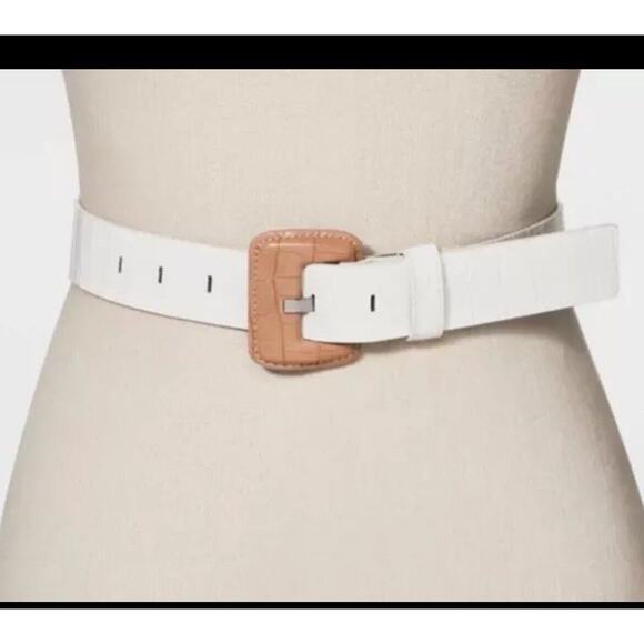 a new day Accessories - A New Day Belt Medium White Colorblock Women’s M New